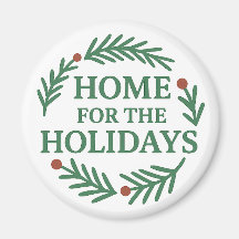 Home voor de Feestdagen Kerstmagneet