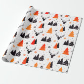 Home voor de Feestdagen | Kerstmis Cadeaupapier (Uitgerold)