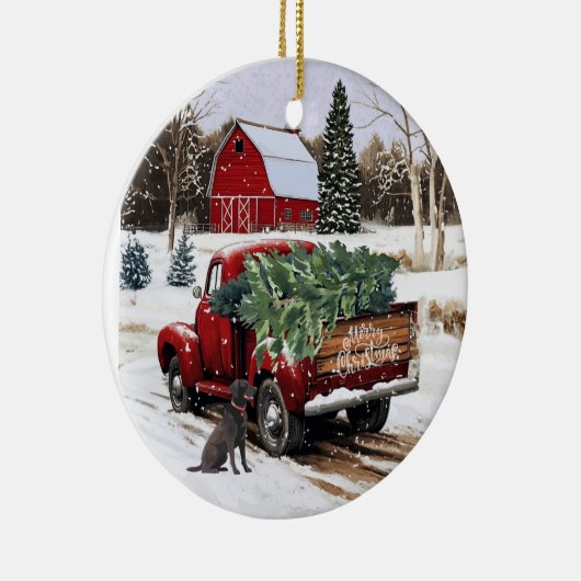 Home voor de Feestdagen Kerstversiering Keramisch Ornament (Rechts)