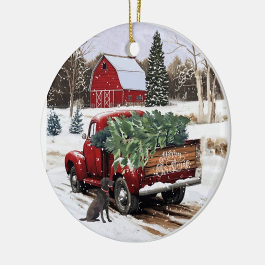 Home voor de Feestdagen Kerstversiering Keramisch Ornament (Links)