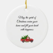 Home voor de Feestdagen Kerstversiering Keramisch Ornament (Achterkant)