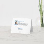 Home Voor de Feestdagen - KidsArt voor CHOC Bedankkaart (Achterkant)