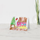 Home Voor de Feestdagen - KidsArt voor CHOC Bedankkaart (Voorkant)