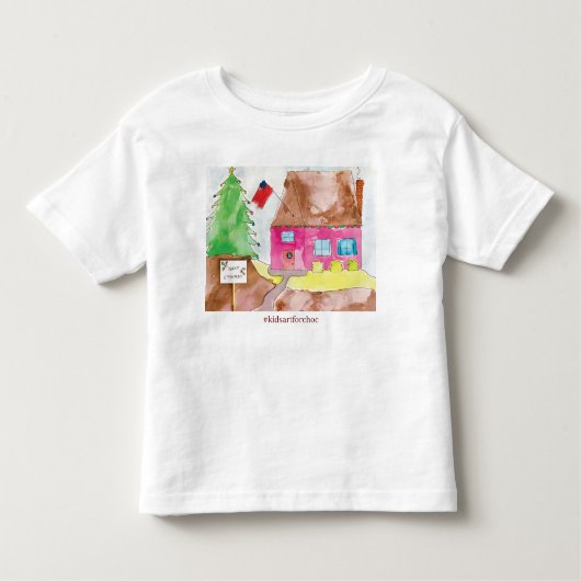 Home Voor de Feestdagen - KidsArt voor CHOC Kinder Shirts (Voorkant)