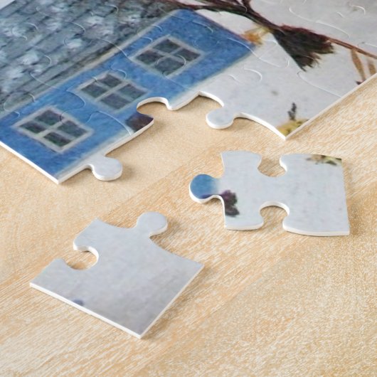 Home voor de feestdagen legpuzzel (Zijkant)