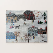 Home voor de feestdagen legpuzzel (Horizontaal)