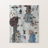 Home voor de feestdagen legpuzzel (Verticaal)