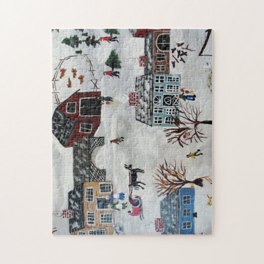 Home voor de feestdagen legpuzzel (Verticaal)