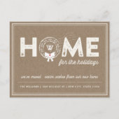 Home voor de Feestdagen Monogram bewegende aankond (Voorkant)