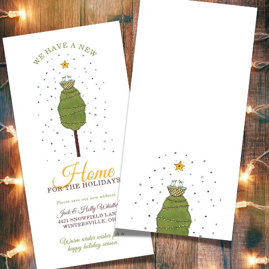 Home voor de Feestdagen Nieuw adres Aankondiging