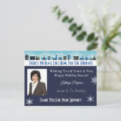 Home voor de Feestdagen op maat Briefkaart (Staand voorkant)