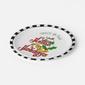 Home voor de Feestdagen Papieren Bordje (Gekanteld)