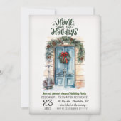 Home voor de Feestdagen Party Invitation Kaart (Voorkant)