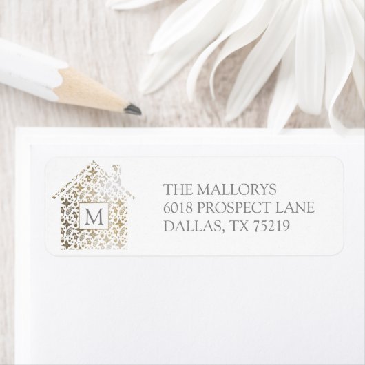 Home voor de Feestdagen Retouradreslabel Etiket (Insitu)