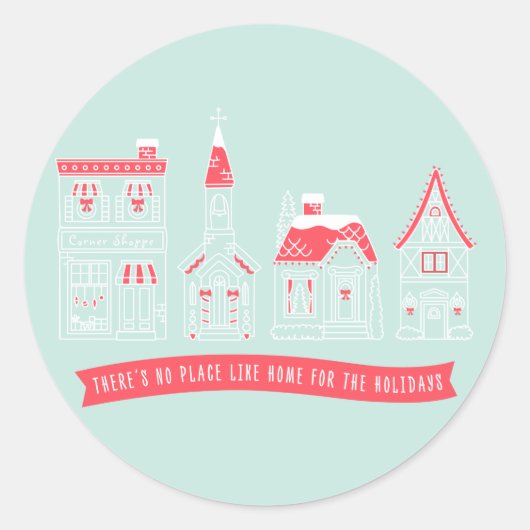 Home voor de Feestdagen Stickers (Voorkant)