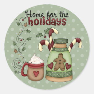 Home voor de Feestdagen Stickers
