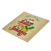 Home voor de Feestdagen Tegeltje (Zijkant)