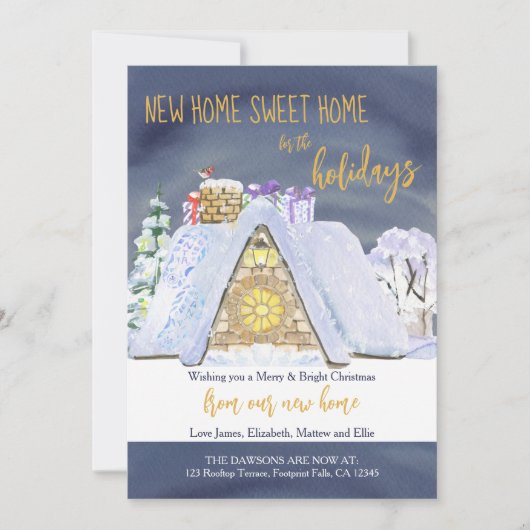 Home voor de kersttop van de Feestdagen Aankondiging (Voorkant)