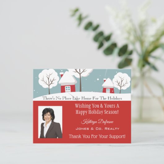 Home voor Feestdagen Briefkaart (Staand voorkant)