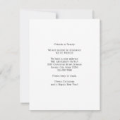 Home voor Feestdagen Gold kerstfoto's Aankondiging (Achterkant)