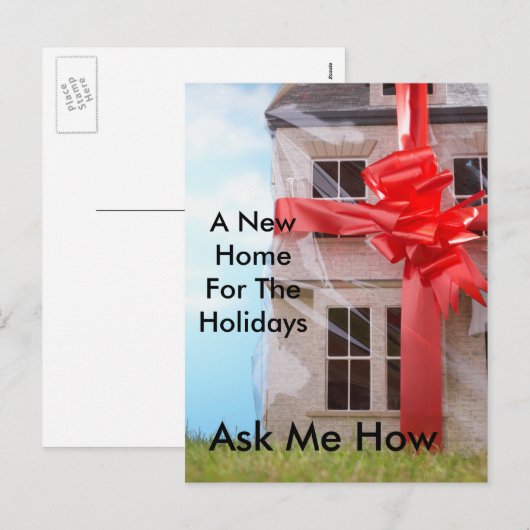 Home voor het Feestdagen Briefkaart (Voorkant / Achterkant)