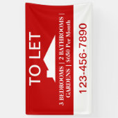 Home voor huur door huiseigenaar spandoek (Verticaal)