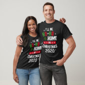 Home voor kerst retro t-shirt (Unisex)