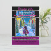 Home voor Kerstfeest Uitnodiging (Staand voorkant)