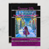 Home voor Kerstfeest Uitnodiging (Voorkant / Achterkant)