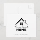 Home voor marketing voor onroerend goed briefkaart (Voorkant / Achterkant)