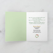 Home Waar het Hart Elegant Vastgoed Kerstmis Kaart (Binnen)