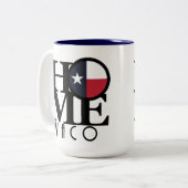 HOME Waco Texas 15oz Two-Tone Coffee Mok (Voorkant links)