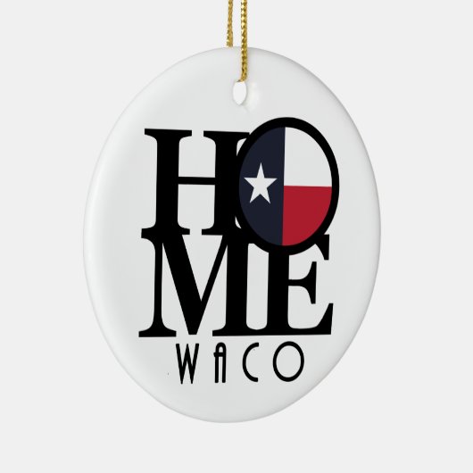 HOME Waco Texas Keramisch Ornament (Rechts)