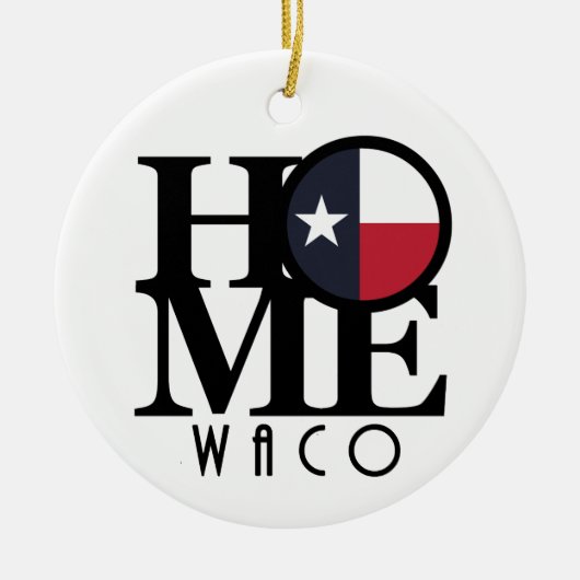 HOME Waco Texas Keramisch Ornament (Voorkant)
