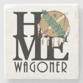 HOME Wagoner Oklahoma Stenen Onderzetter (Voorkant)