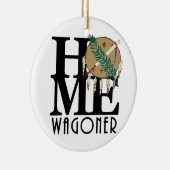 HOME Wagoner Oklahome Keramisch Ornament (Rechts)