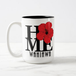 HOME Wahiawa Hawaii Red 15oz Tweekleurige Koffiemok