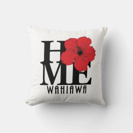 HOME Wahiawa Red Hibiscus Kussen
