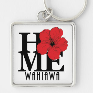 HOME Wahiawa Red Hibiscus Sleutelhanger