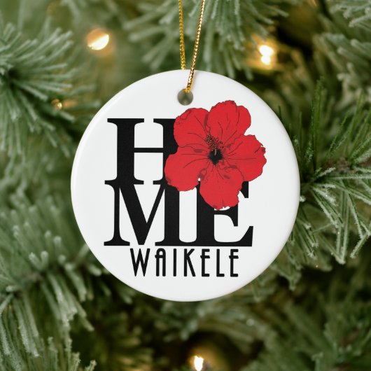 HOME Waikele Hawaï Keramisch Ornament (Boom)