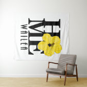 HOME Wailea Yellow Hibiscus Wandkleed (In Situ (horizontaal))