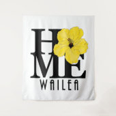 HOME Wailea Yellow Hibiscus Wandkleed (Voorkant)
