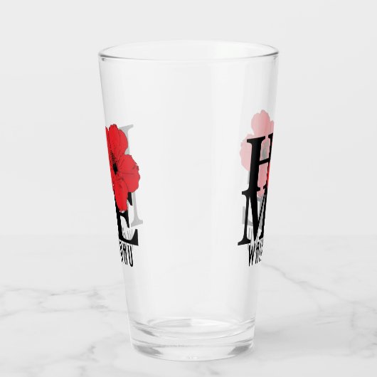 HOME Waipahu, awaii Red Glas (Rechts)