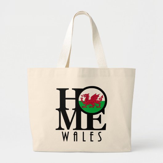HOME Wales Grote Tote Bag (Voorkant)
