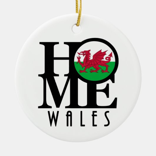 HOME Wales Keramisch Ornament (Voorkant)