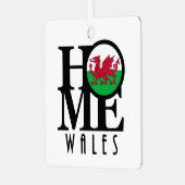 HOME Wales Metalen Ornament (Voorkant links)