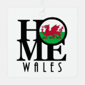 HOME Wales Metalen Ornament (Voorkant)