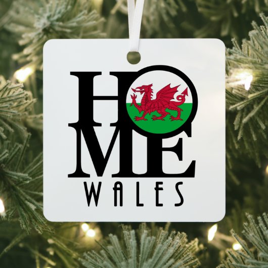 HOME Wales Metalen Ornament (Insitu)