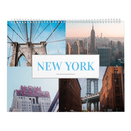 Home Wall New York City Kalender Landmark (Hoes)