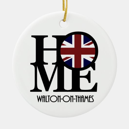 HOME Walton-On-Thames Keramisch Ornament (Voorkant)